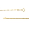 Thumbnail Image 1 of 012 Gauge Hollow Rope Chain and Bead Tassel Drop Necklace in 10K Gold