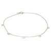 Thumbnail Image 0 of 020 Gauge Solid Cable Chain "AMORE" Anklet in 10K Gold - 10"