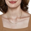 Thumbnail Image 2 of 080 Gauge Figaro Chain Necklace in 10K Hollow Gold - 18"