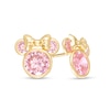 Thumbnail Image 0 of Child's Pink Cubic Zirconia ©Disney Minnie Mouse Stud Earrings in 10K Gold