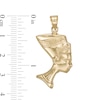 Thumbnail Image 1 of Queen Nefertiti Head Necklace Charm in 10K Stamp Hollow Gold