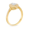 Thumbnail Image 1 of 1/3 CT. T.W. Composite Diamond Double Oval Frame Engagement Ring in 10K Gold