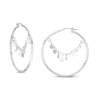 Thumbnail Image 0 of Dangle Hoop Earrings in Sterling Silver