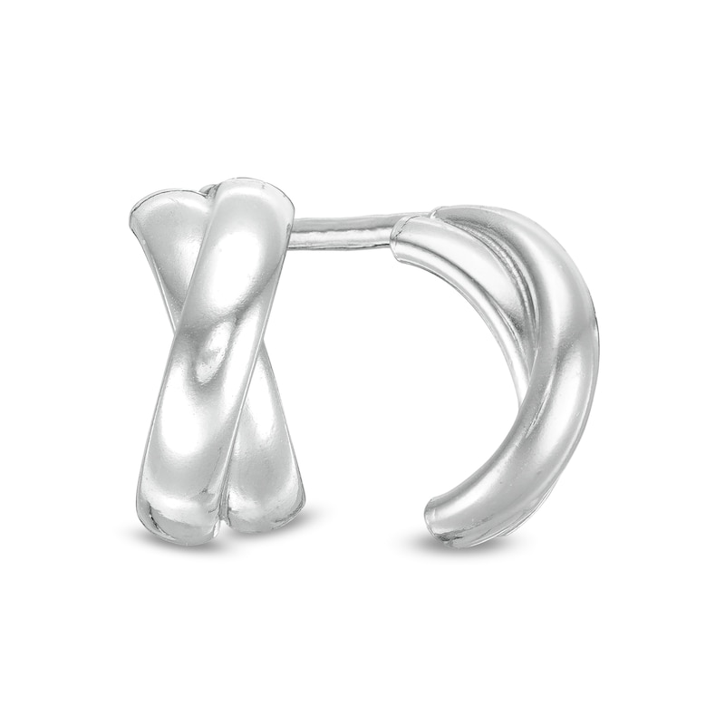 "X" Stud Earrings in Sterling Silver