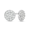 Thumbnail Image 0 of Cubic Zirconia Cluster Stud Earrings in Solid Sterling Silver