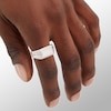 Thumbnail Image 2 of Baguette and Round Cubic Zirconia Rectangular Ring in Solid Sterling Silver