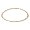Thumbnail Image 0 of 080 Gauge Solid Concave Cuban Curb Chain Bracelet in 10K Gold - 7.5"