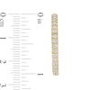Thumbnail Image 1 of Cubic Zirconia 25mm Inside-Out Hoop Earrings in 10K Gold