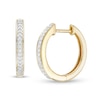 Thumbnail Image 0 of 1/10 CT. T.W. Diamond Huggie Hoop Earrings in 10K Gold