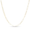 Thumbnail Image 0 of Made in Italy Solid Paper Clip Link Chain Necklace in 10K Gold – 20"
