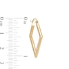 Thumbnail Image 1 of Hollow 28mm Square Hoop Earrings in 10K Gold