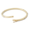 Thumbnail Image 1 of Made in Italy Nail Station Bangle in 10K Two-Tone Gold Tube