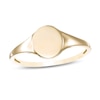 Thumbnail Image 0 of Oval Signet Ring in 10K Gold - Size 7