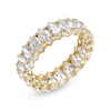 Thumbnail Image 1 of Marquise Cubic Zirconia Eternity Band in 10K Gold - Size 7
