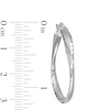 Thumbnail Image 1 of Made in Italy 30mm Diamond-Cut Twist Hoop Earrings in Sterling Silver