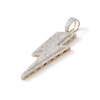 Thumbnail Image 1 of 1/4 CT. T.W. Diamond Lightning Bolt Necklace Charm in Sterling Silver with 14K Gold Plate