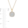 Thumbnail Image 1 of 1/4 CT. T.W. Cushion Composite Diamond Frame Vintage-Style Pendant in 10K Gold
