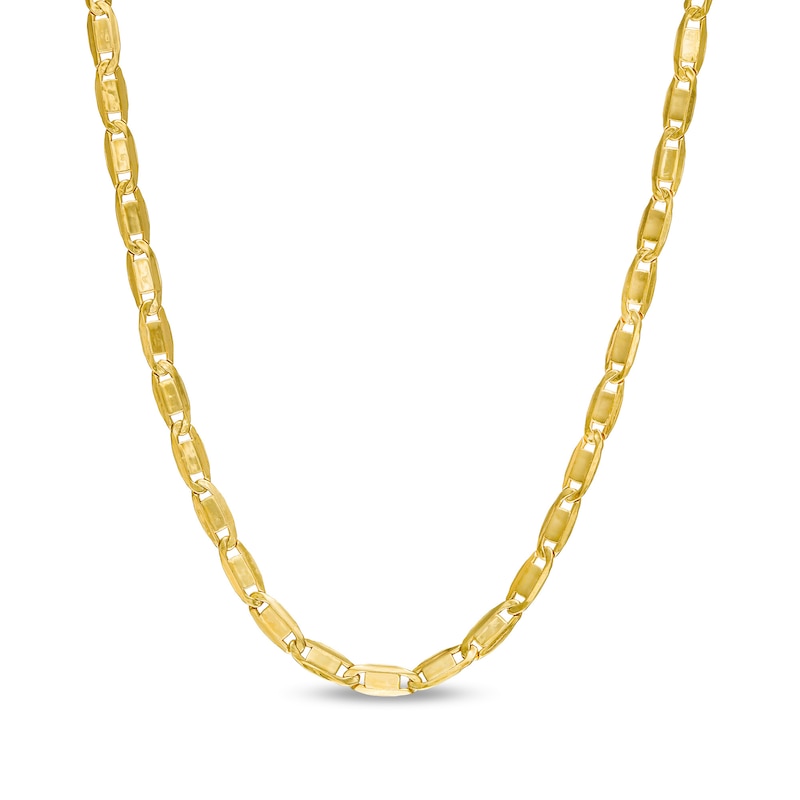 060 Gauge Valentino Chain Necklace in 14K Hollow Gold - 20"