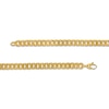 Thumbnail Image 1 of Made in Italy Reversible 7mm Curb Chain Necklace in 10K Hollow Gold – 22"