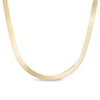 Thumbnail Image 0 of Made in Italy 027 Gauge Solid Herringbone Chain Necklace in 10K Gold - 20"
