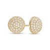 Thumbnail Image 0 of Cubic Zirconia Dome Stud Earrings in 10K Gold
