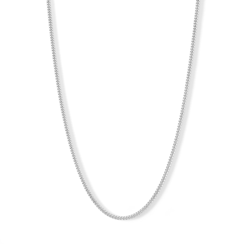 Made in Italy 080 Gauge Miami Curb Chain Necklace in Solid Sterling Silver - 18"