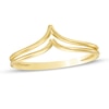 Thumbnail Image 0 of Double Row Chevron Split Shank Ring in 10K Gold - Size 7
