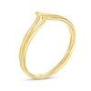 Thumbnail Image 1 of Double Row Chevron Split Shank Ring in 10K Gold - Size 7
