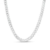 Thumbnail Image 0 of Made in Italy 100 Gauge Solid Flat Curb Chain Necklace in Sterling Silver – 20"