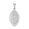 Thumbnail Image 0 of Made in Italy Oval Our Lady of Guadalupe Necklace Charm in Hollow Sterling Silver