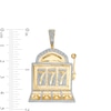 Thumbnail Image 1 of 1/4 CT. T.W. Diamond Slot Machine Necklace Charm in 10K Gold