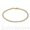 Thumbnail Image 1 of Made in Italy Child's 080 Gauge Cuban Curb Chain Bracelet in 10K Semi-Solid Gold - 6"