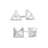 Thumbnail Image 0 of Three-Dimensional Triangle and Square Stud Earrings Set in Sterling Silver
