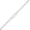 Thumbnail Image 0 of 3mm Oval Link Paper Clip Chain Bracelet in Solid Sterling Silver - 7.5"