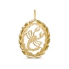 Thumbnail Image 0 of Garland Wreath Frame Scorpio Necklace Charm in 10K Gold Casting Solid