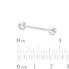 Thumbnail Image 1 of Solid Titanium Barbell - 14G 3/4"