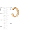 Thumbnail Image 1 of 10K Gold Diamond-Cut Checkered Midi/Toe Ring
