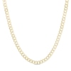 Thumbnail Image 0 of 10K Semi-Solid Gold Diamond-Cut Round Curb Chain Made in Italy - 20"