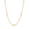 Thumbnail Image 0 of 3.7mm ID Curb Chain Necklace in 10K Gold - 20"