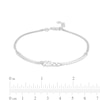 Thumbnail Image 1 of Made in Italy Kiss Curb Chain Bracelet in Solid Sterling Silver - 7" + 1"