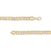 Thumbnail Image 1 of 7mm Cubic Zirconia Curb Chain Necklace in 10K Hollow Gold - 20"