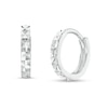 Thumbnail Image 0 of Diamond-Cut Huggie Hoop Earrings in Sterling Silver