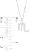 Thumbnail Image 1 of Cubic Zirconia Dainty Scorpio Symbol Pendant Necklace in Sterling Silver