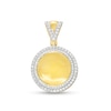 Thumbnail Image 0 of 1 CT. T.W. Diamond Outlined Medallion Necklace Charm in 10K Gold