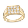 Thumbnail Image 0 of Cubic Zirconia Pavé Rounded Square Ring in 10K Gold - Size 10