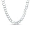 Thumbnail Image 0 of Made in Italy 8.4mm Flat Curb Chain in Solid Sterling Silver - 20"