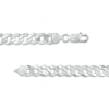 Thumbnail Image 1 of Made in Italy 8.4mm Flat Curb Chain in Solid Sterling Silver - 20"