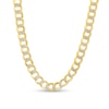 Thumbnail Image 0 of Made in Italy 6.8 Diamond-Cut Round Curb Chain Necklace in 10K Semi-Solid Gold - 20"