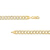 Thumbnail Image 1 of Made in Italy 6.8 Diamond-Cut Round Curb Chain Necklace in 10K Semi-Solid Gold - 20"