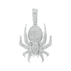 Thumbnail Image 0 of 1/4 CT. T.W. Diamond Pavé Spider Necklace Charm in Sterling Silver